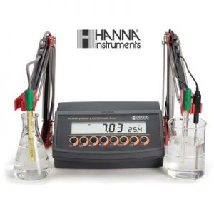哈纳HANNA HI2550微电脑pH-EC-TDS-盐度-°C多参数水质测定仪