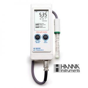 哈纳HANNA HI99181微电脑酸度pH -温度°C测定仪（皮肤、美容行业）