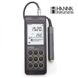 哈纳HANNA HI9835微电脑电EC-TDS-NaCI-°C测定仪